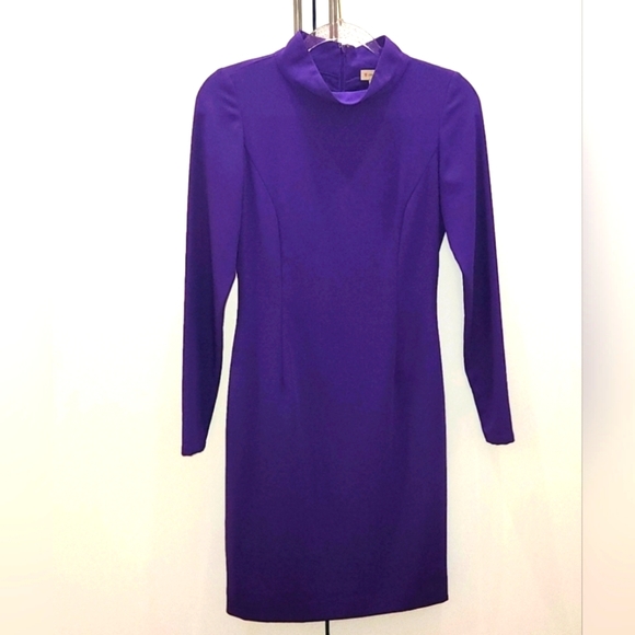 Cremieux Purple Turtle Neck L/S Dress - Picture 1 of 8